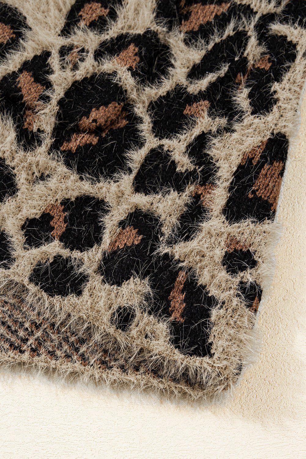 Toasted Leopard Fuzzy Cardigan - Image 8