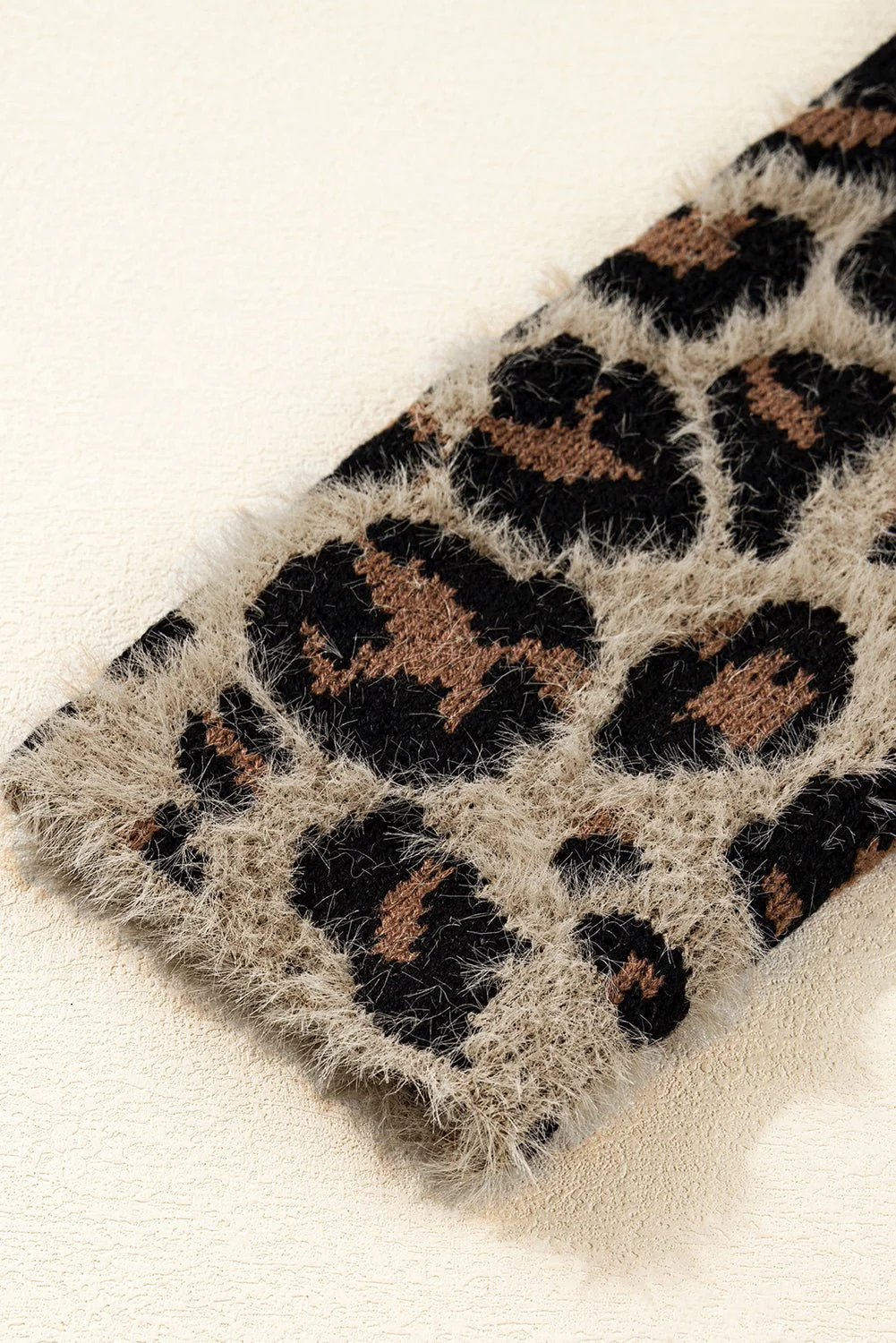 Toasted Leopard Fuzzy Cardigan - Image 9