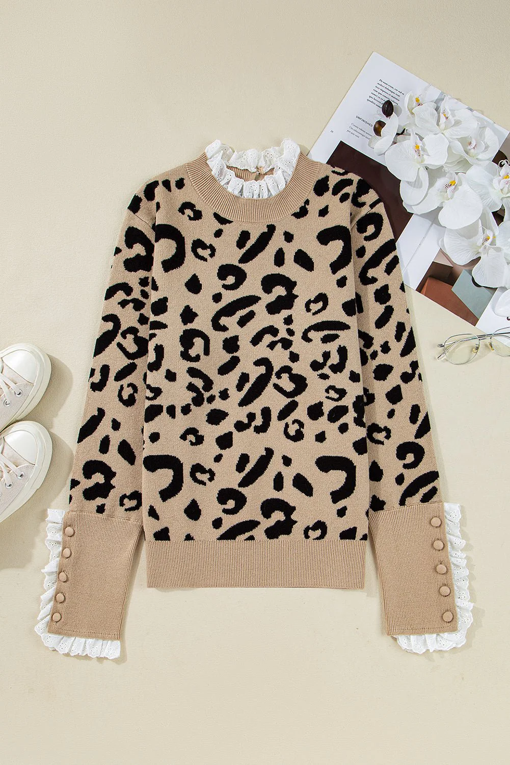 Fierce + Feminine Leopard Sweater - Image 11