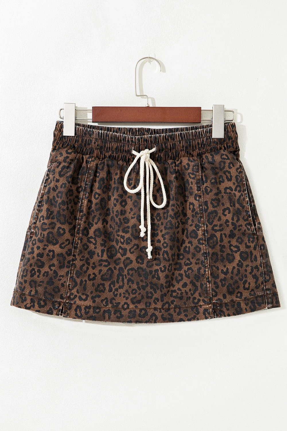 Wild Thing Leopard Denim Skort - Image 14