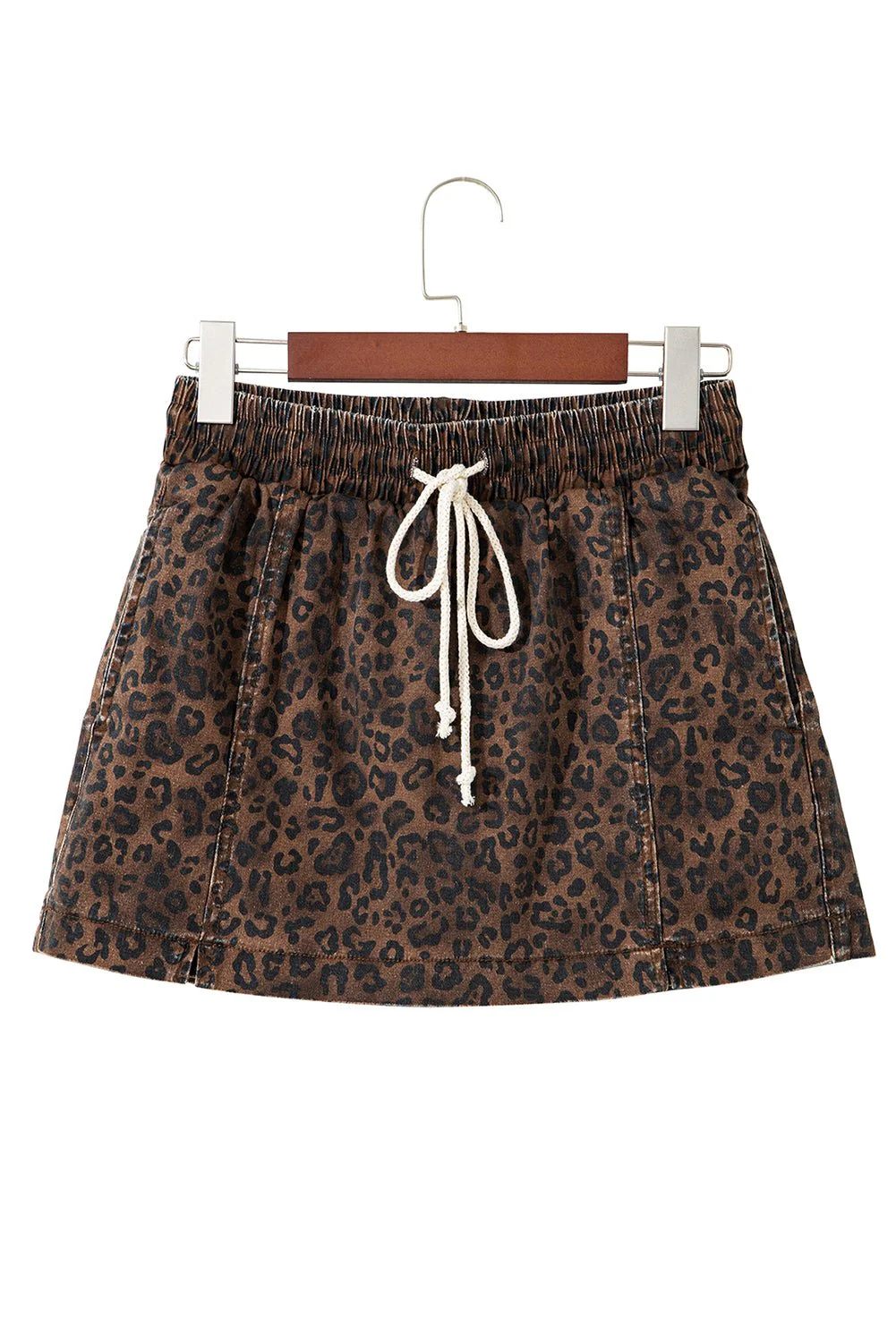 Wild Thing Leopard Denim Skort - Image 4