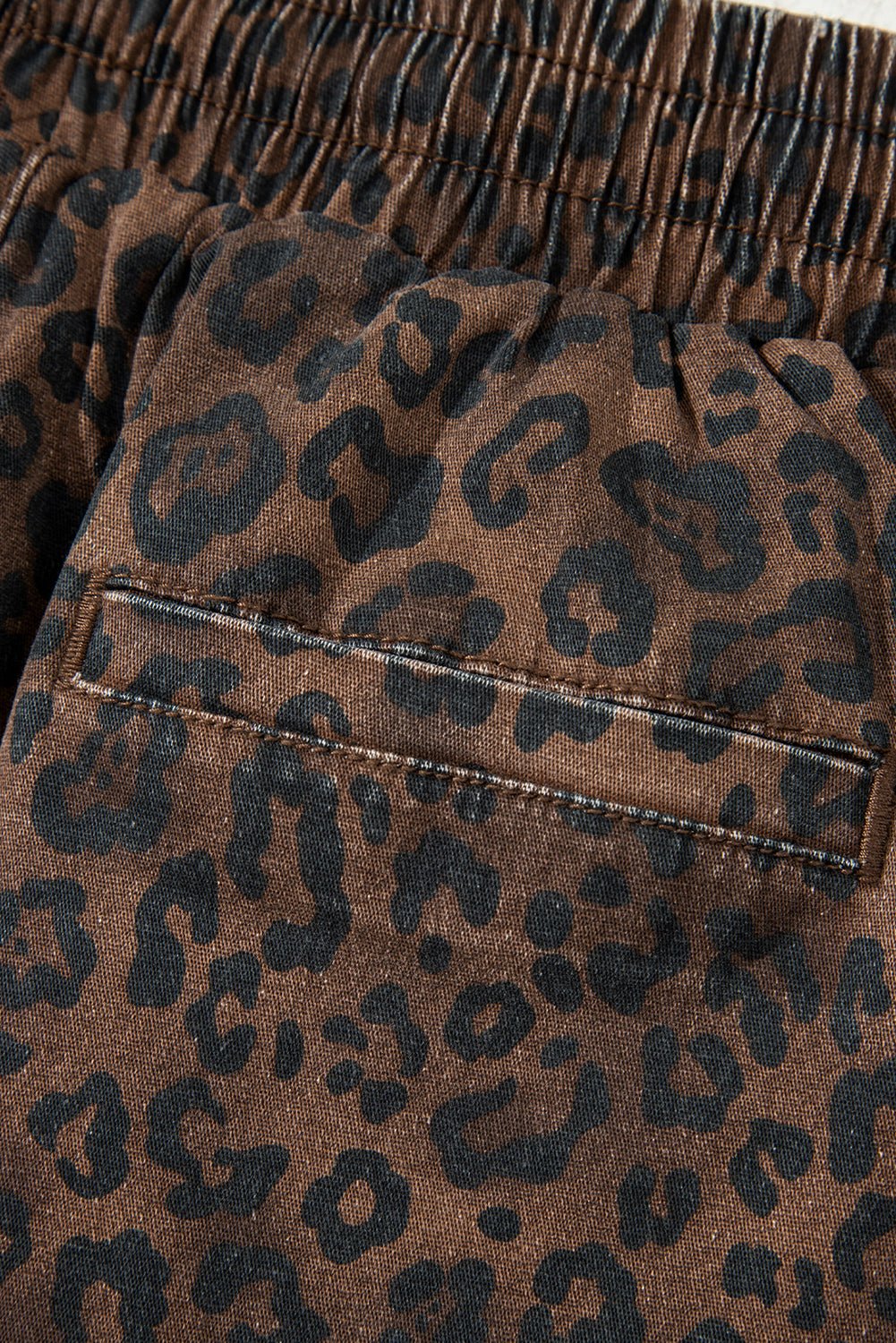Wild Thing Leopard Denim Skort - Image 6