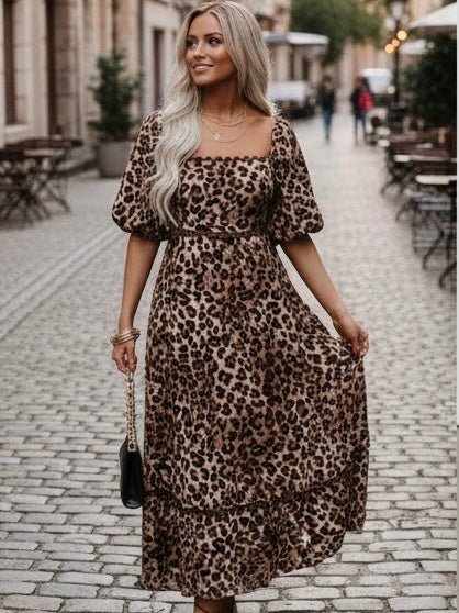 Wild Ember Leopard Maxi Dress - Image 6