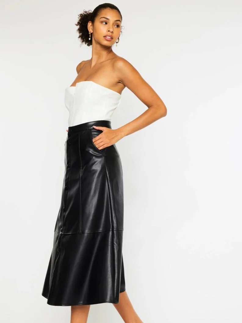 Charlie Faux Leather Skirt - Image 5