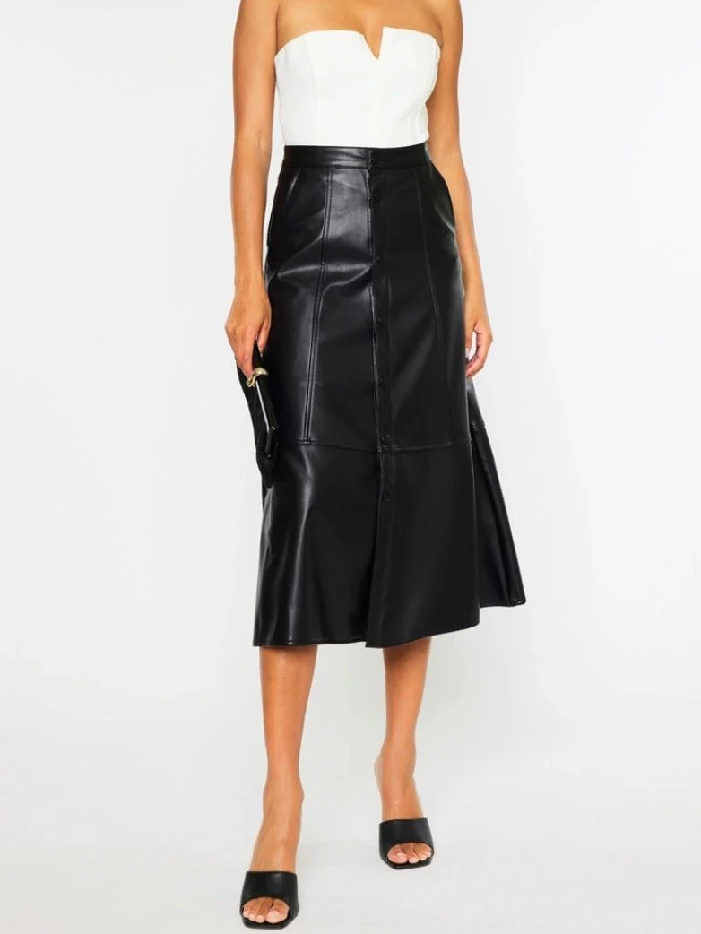 Charlie Faux Leather Skirt - Image 6
