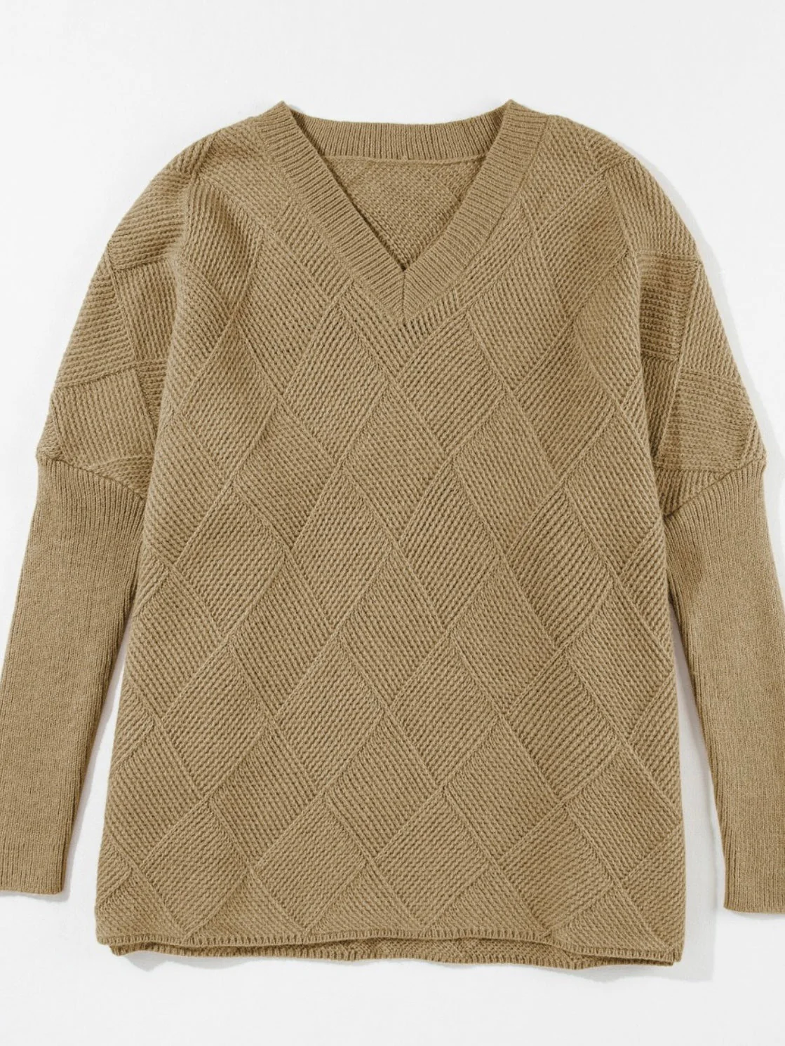 Checkered Boho Sweater - Image 5