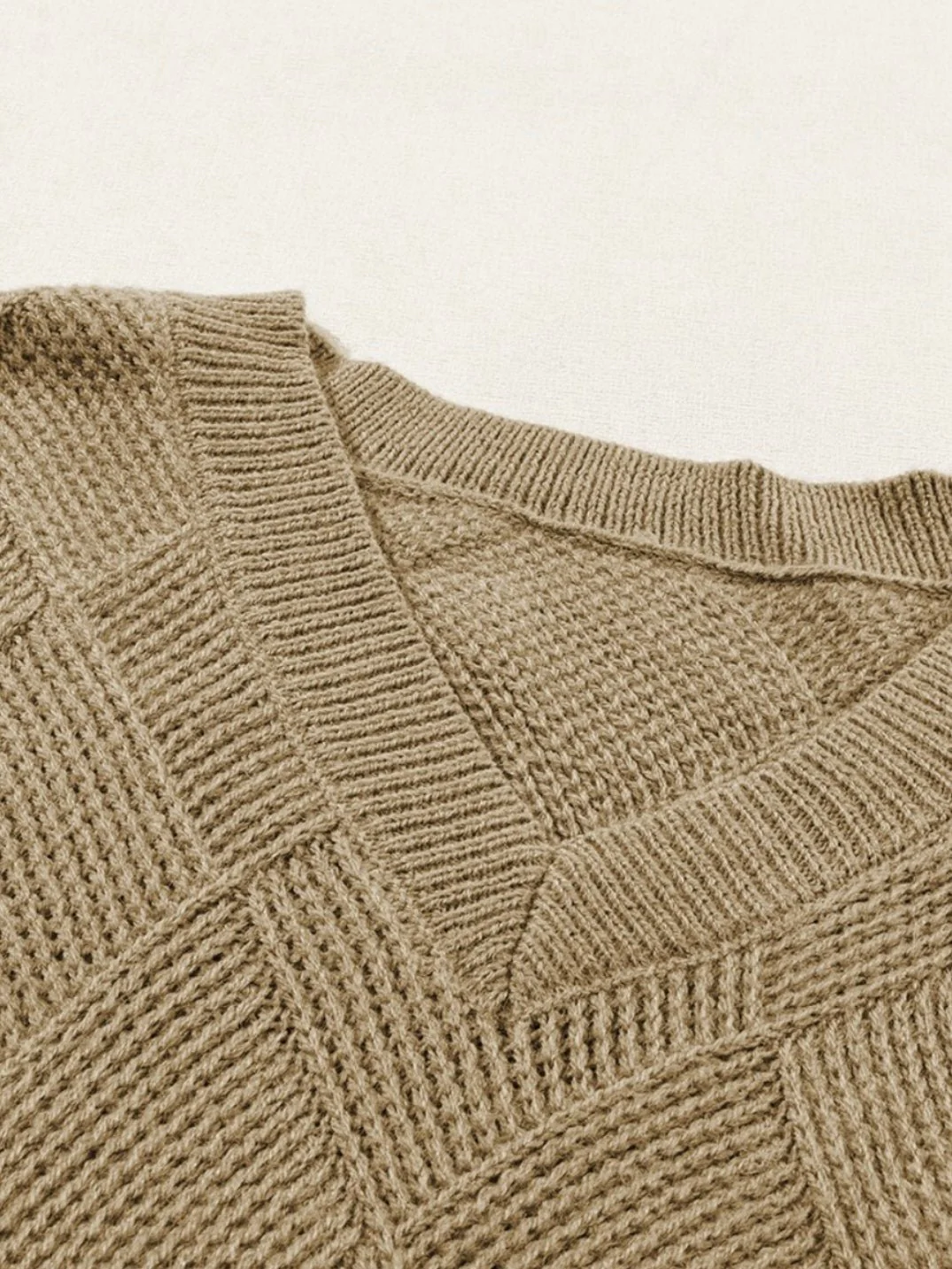 Checkered Boho Sweater - Image 7
