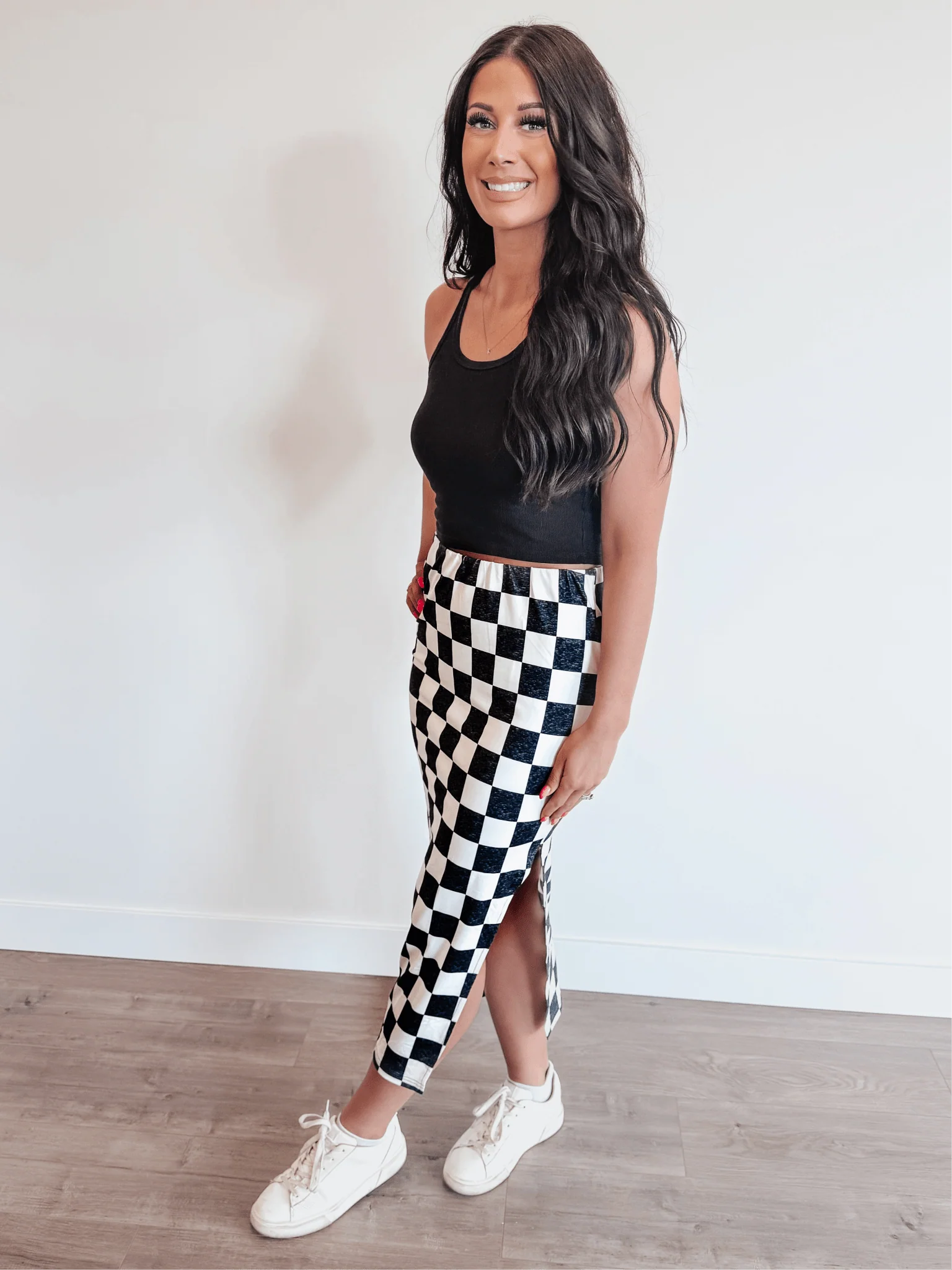 Checkmate Midi Skirt - Image 2