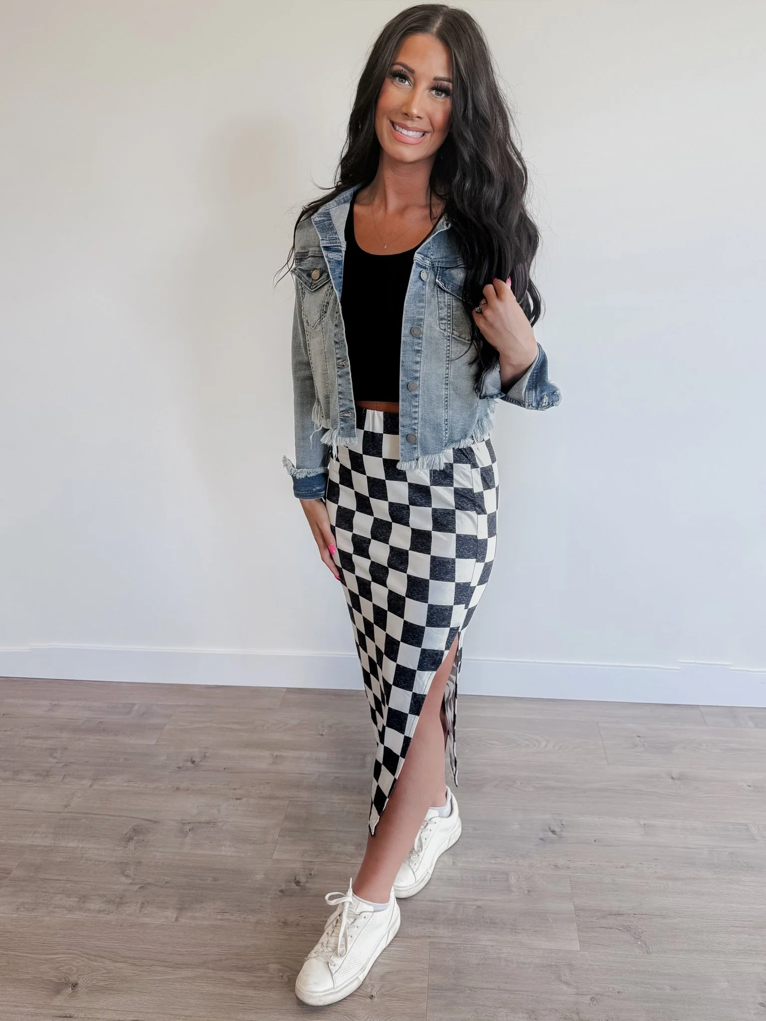 Checkmate Midi Skirt - Image 4