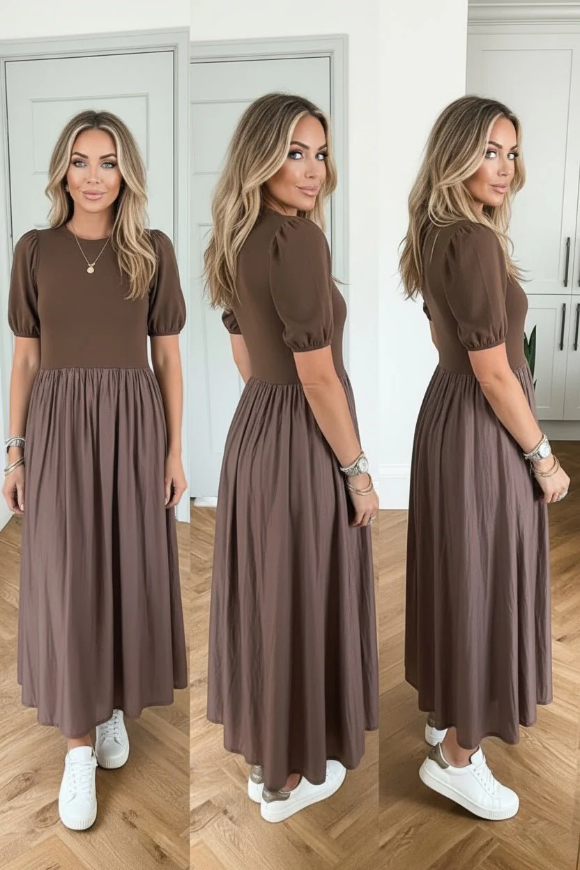 Roast Coffee Maxi Dress - Image 12