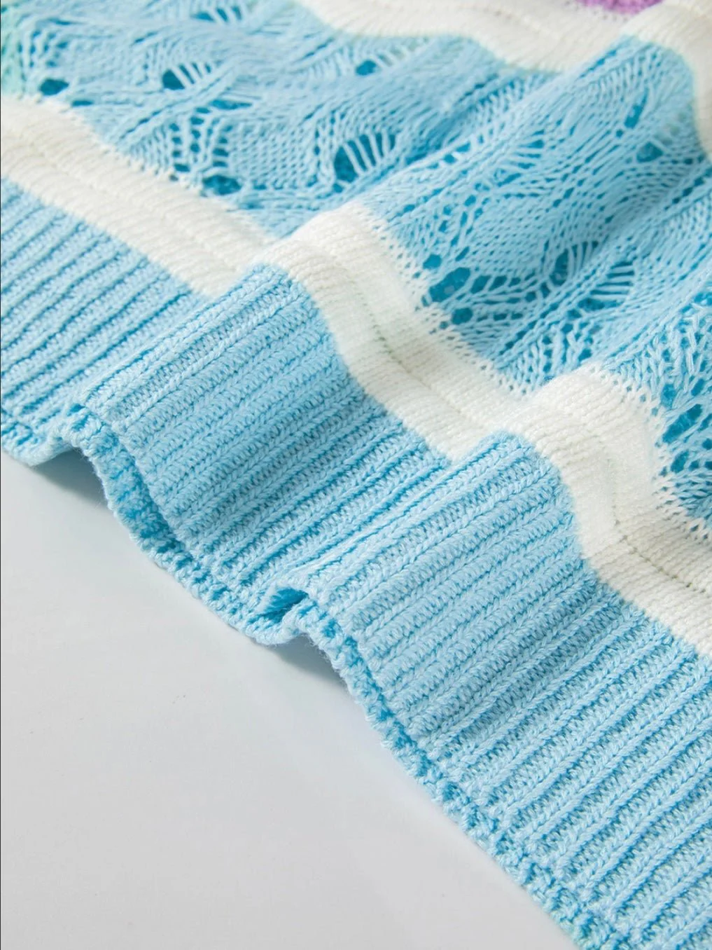 Cotton Candy Crochet Tee - Image 4