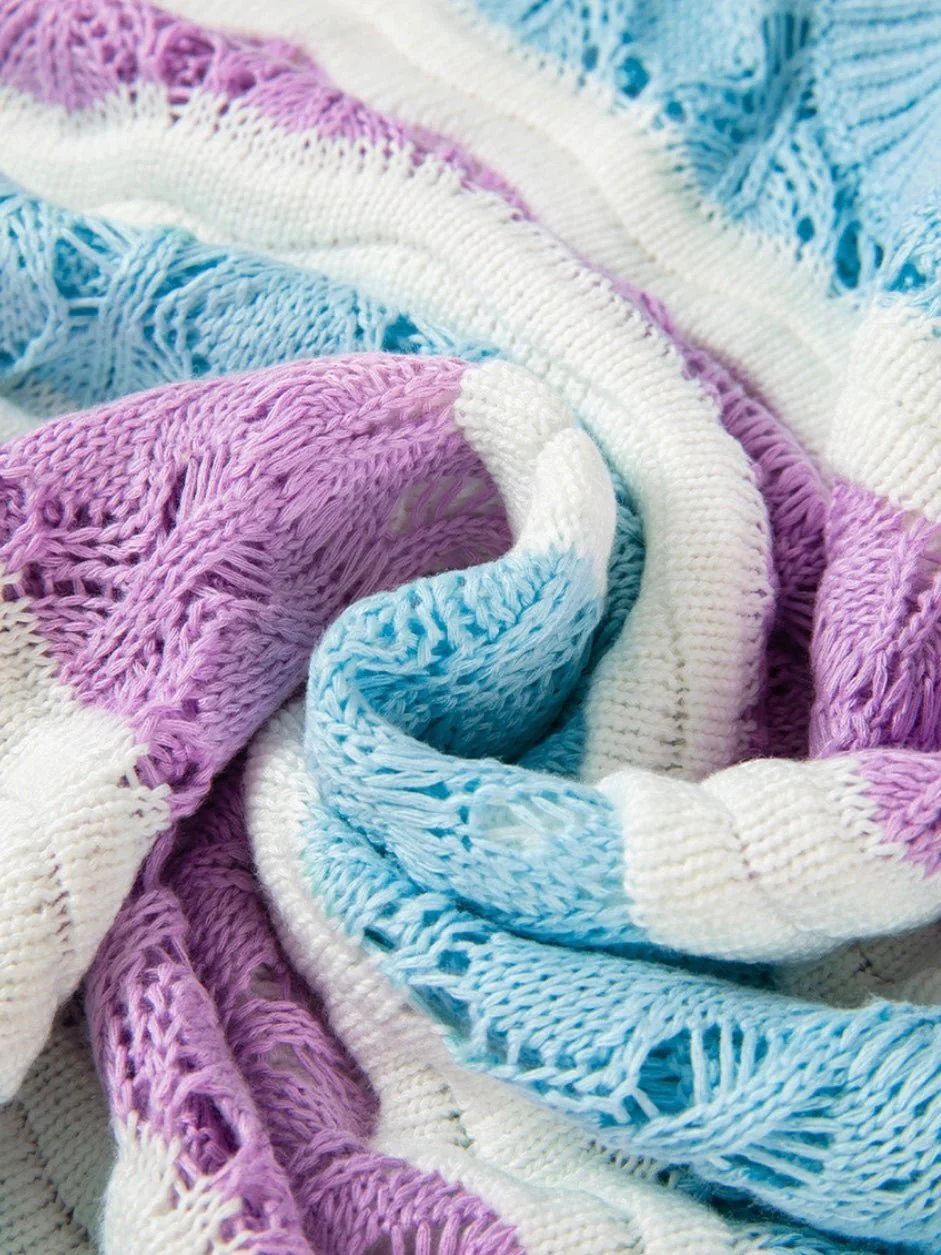 Cotton Candy Crochet Tee - Image 5