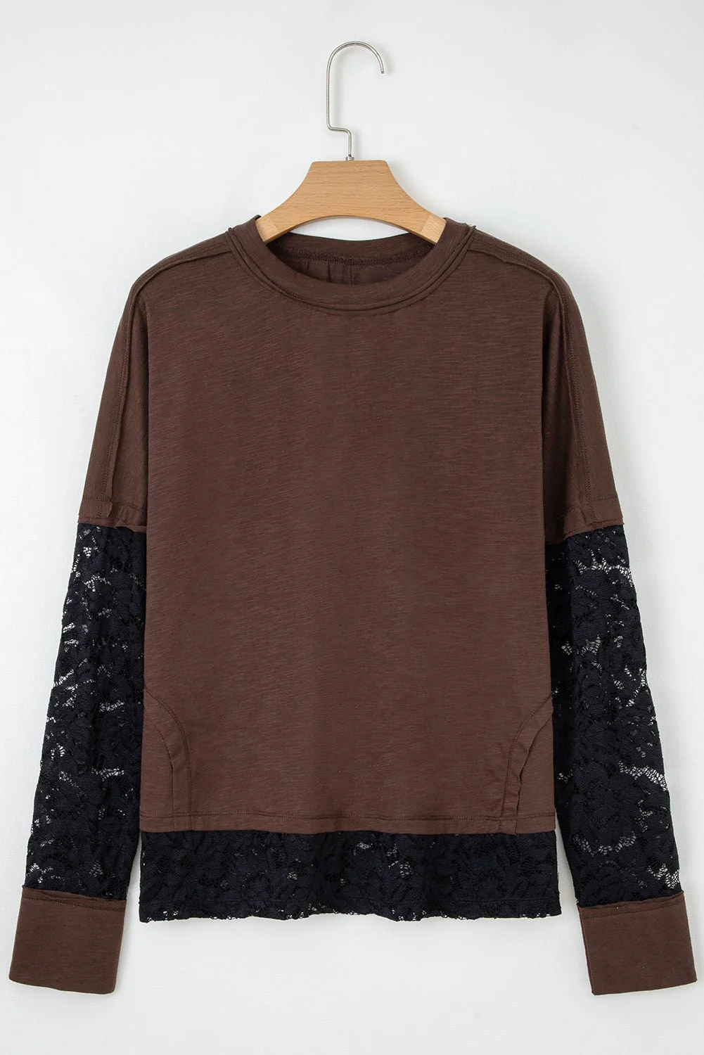 Espresso + Lace Layer Top - Image 12