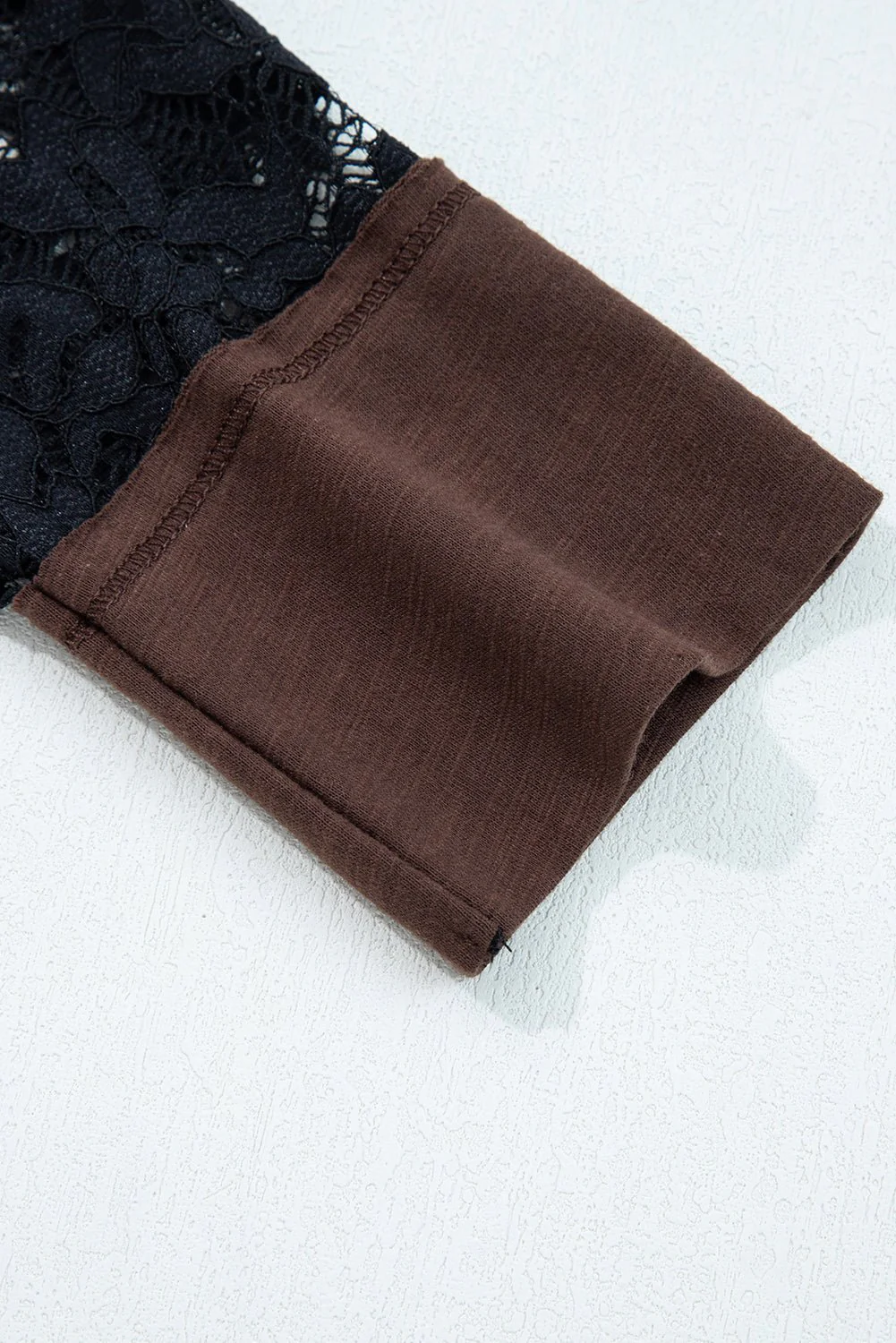 Espresso + Lace Layer Top - Image 6