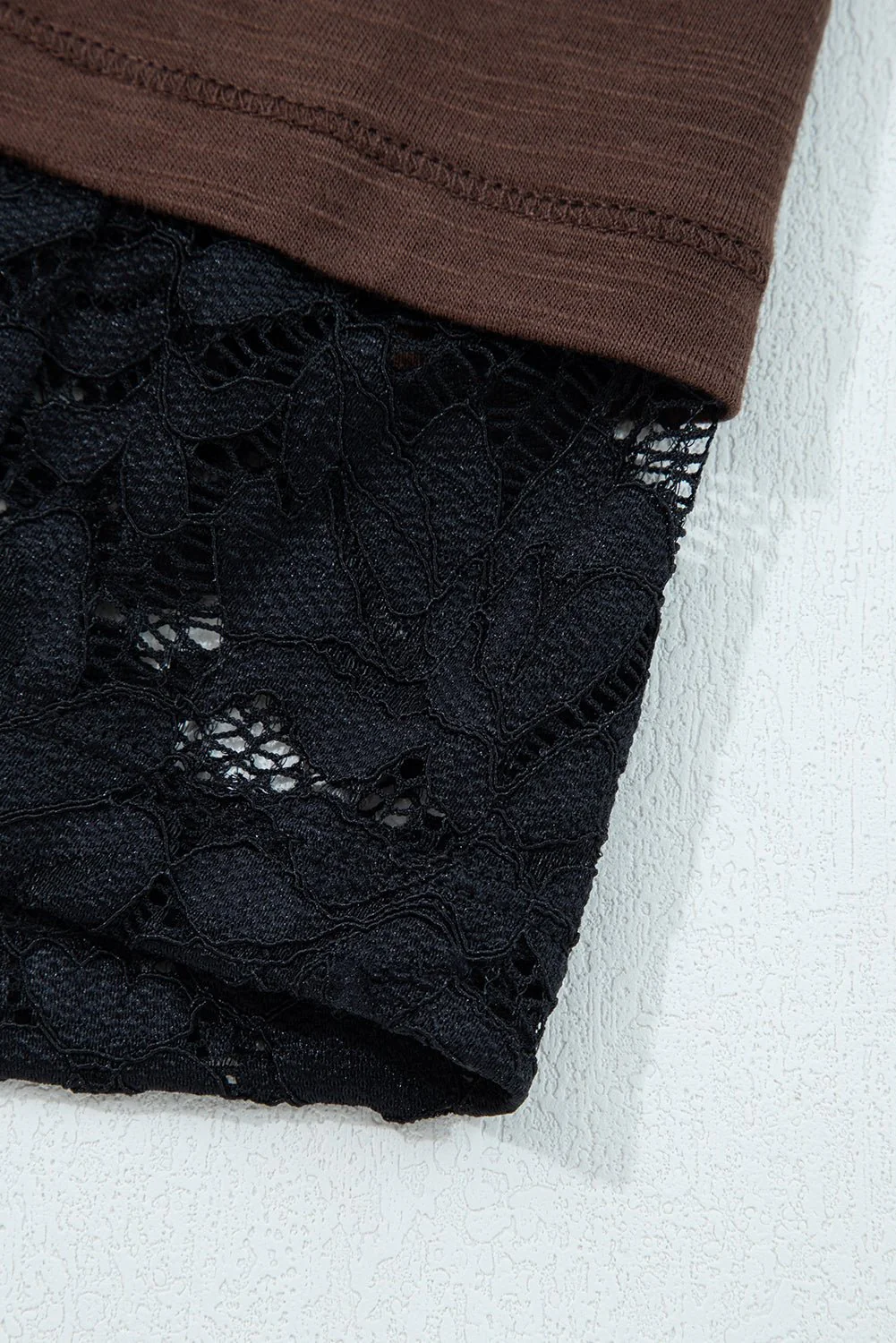 Espresso + Lace Layer Top - Image 7
