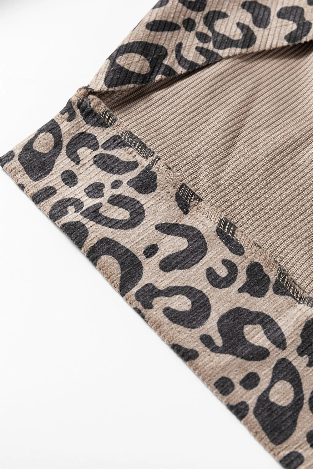 Leopard Print Corduroy Jacket - Image 11