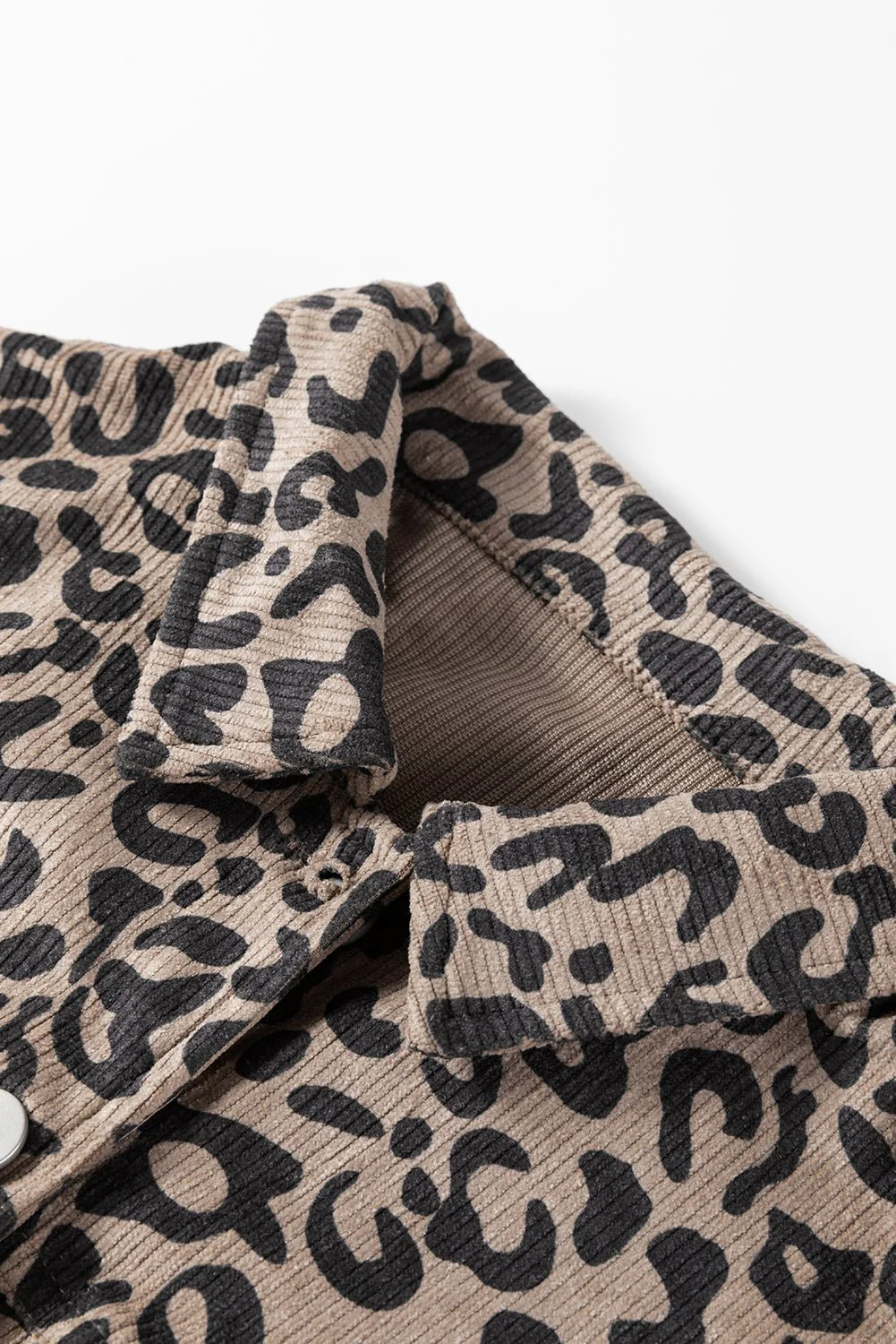 Leopard Print Corduroy Jacket - Image 14