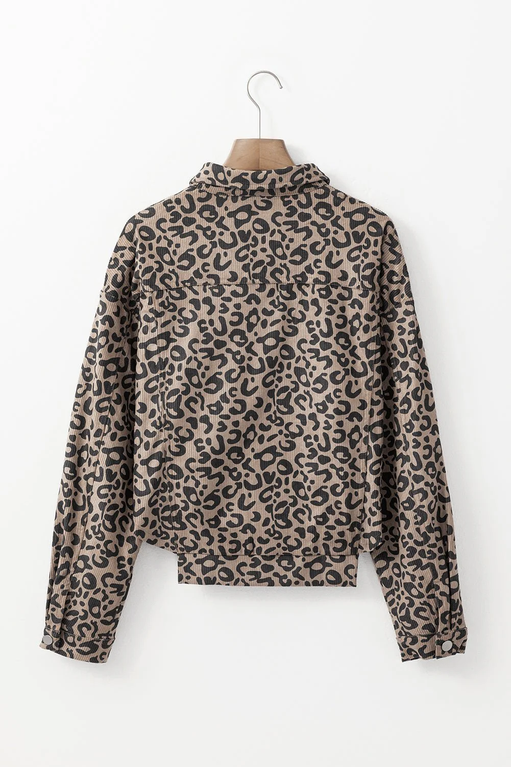 Leopard Print Corduroy Jacket - Image 15