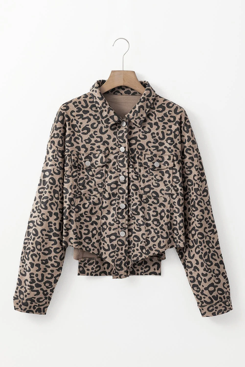Leopard Print Corduroy Jacket - Image 16