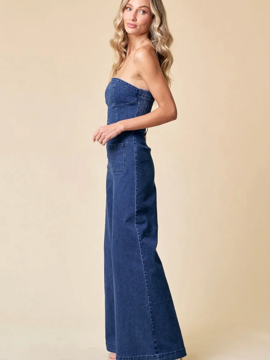 Desiree Denim Jumpsuit - Image 3