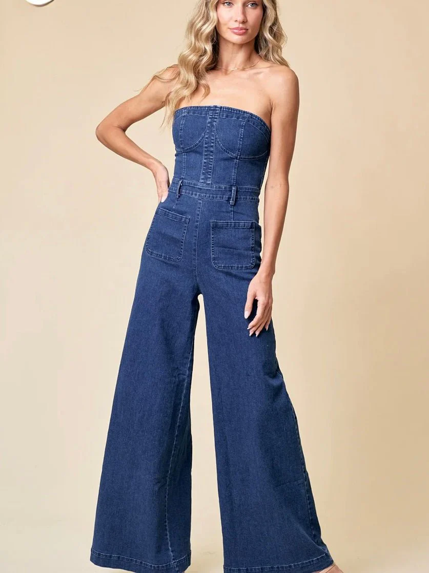 Desiree Denim Jumpsuit - Image 5