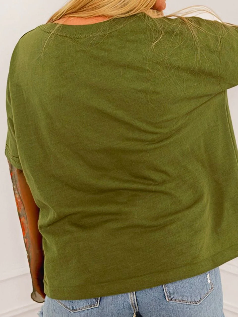 Double It Mesh Sleeve Tee - Image 10