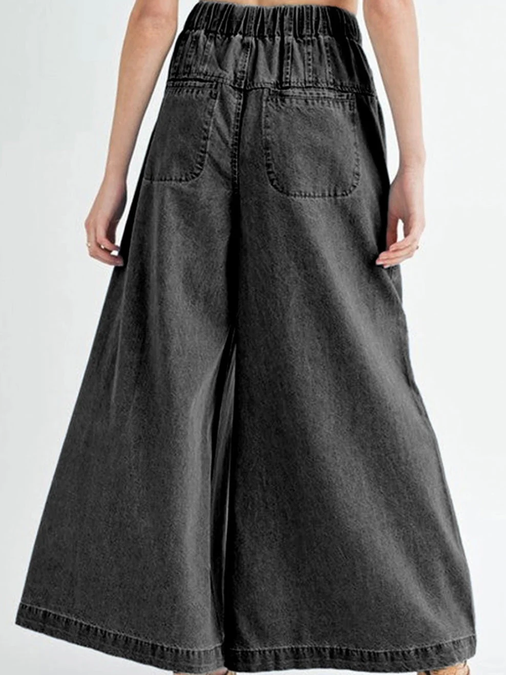 Drift Away Denim Palazzo Pants - Image 3