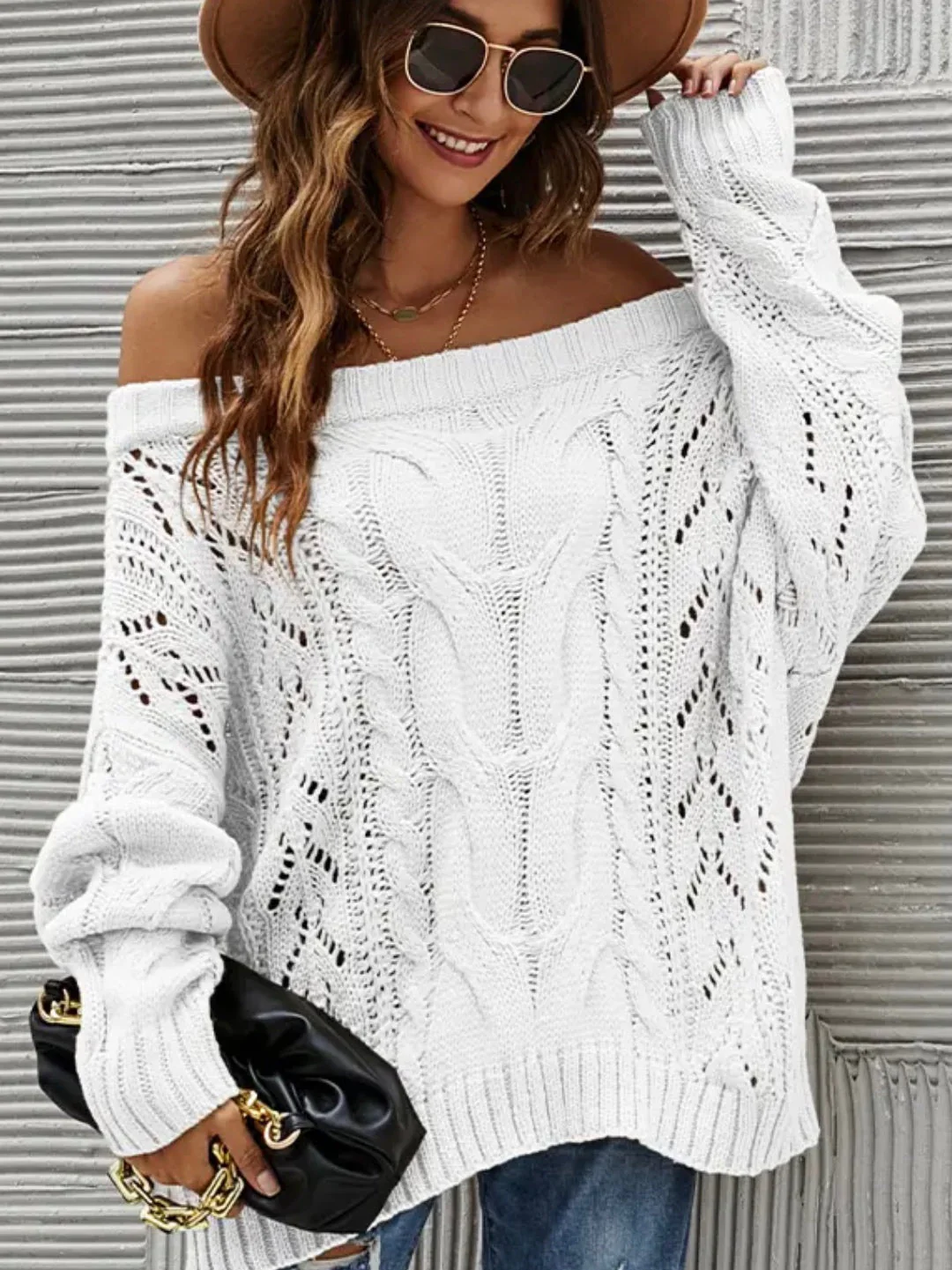 Erica Off The Shoulder Sweater - Image 3