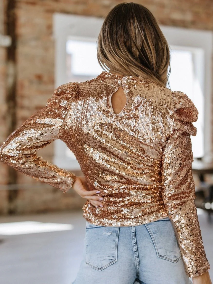 Feeling Glamorous Sequin Top - Image 7