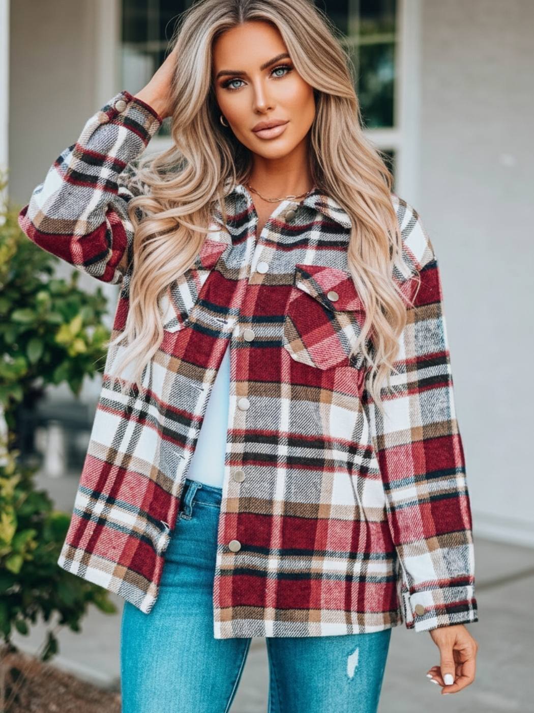 Jax Plaid Shacket - Image 3