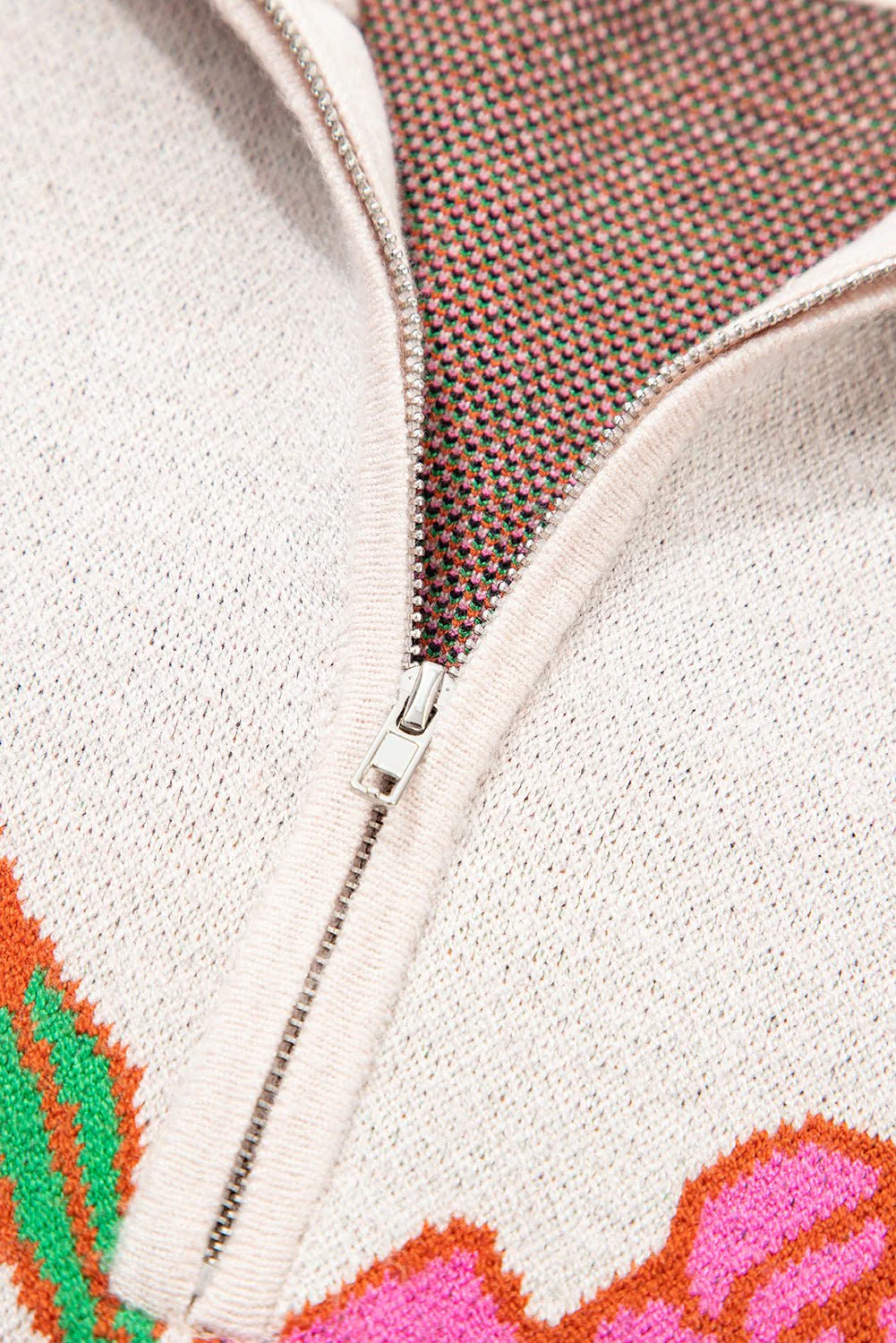 Flora & Fierce Quarter-Zip Sweater - Image 8
