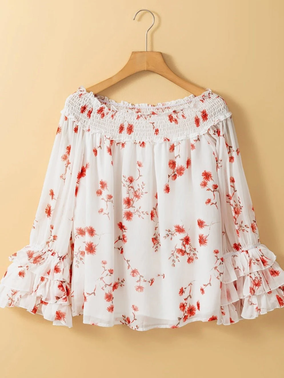Floral Charm Off The Shoulder Top - Image 6