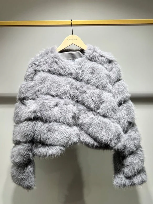 Foxy Faux Fur Jacket - Image 10