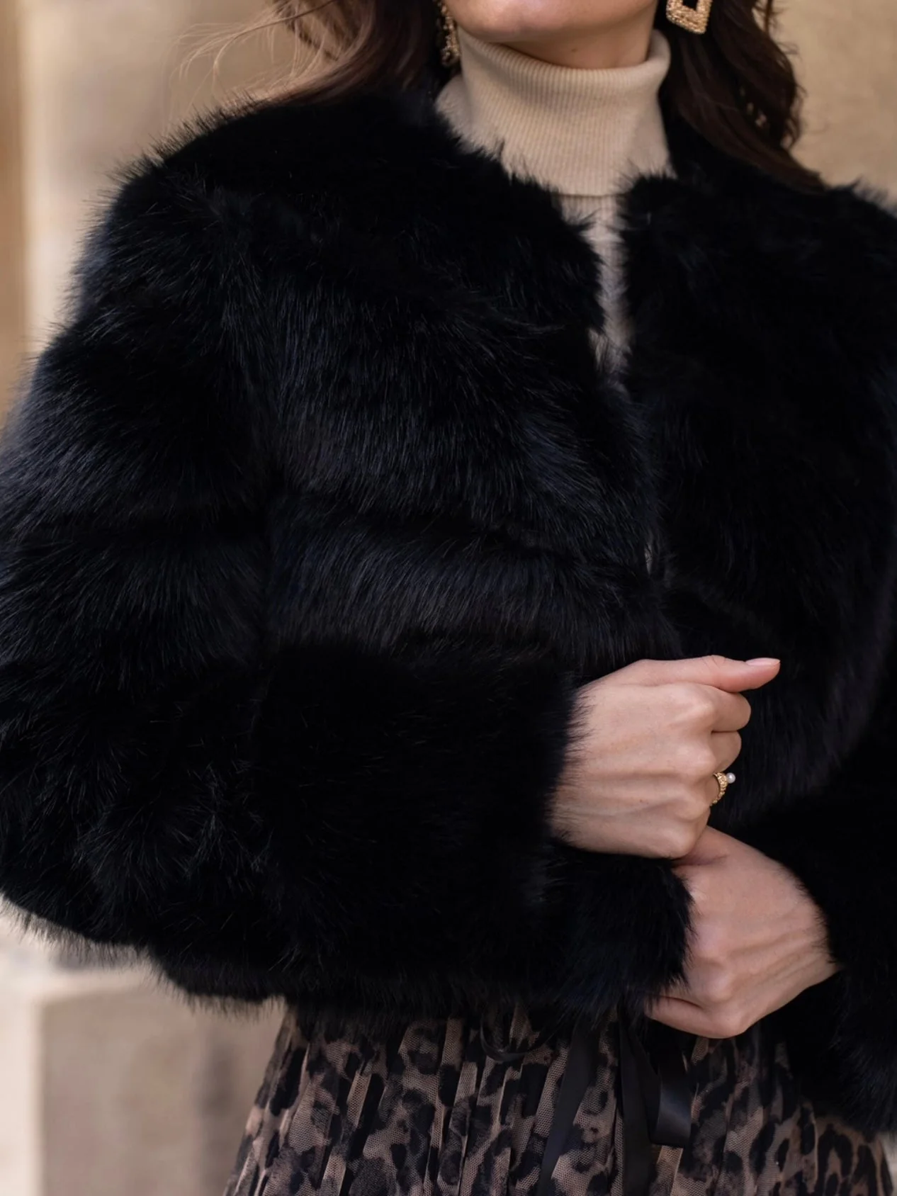 Foxy Faux Fur Jacket - Image 12