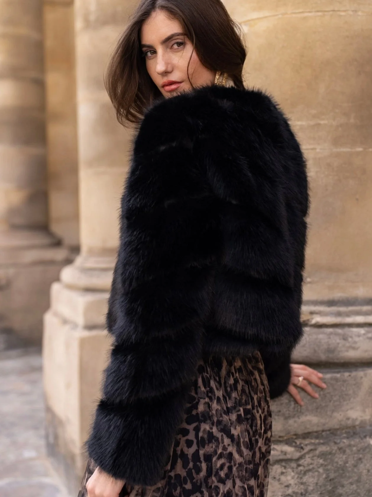 Foxy Faux Fur Jacket - Image 14