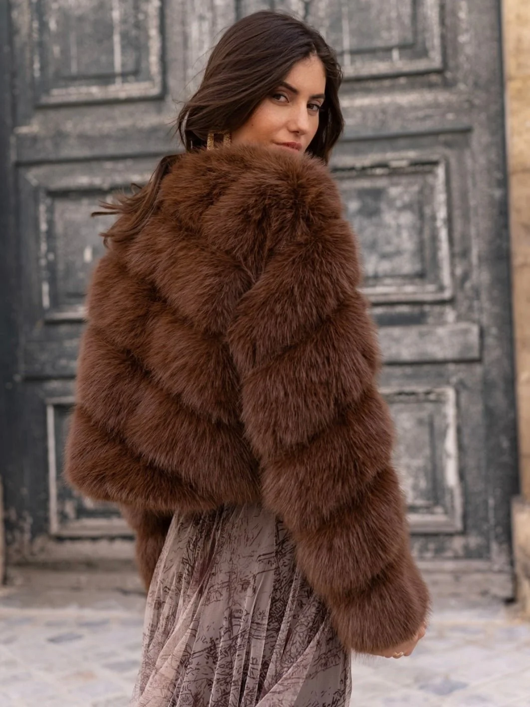 Foxy Faux Fur Jacket - Image 5
