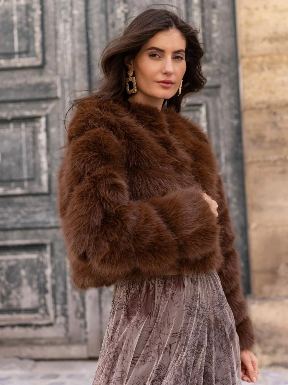 Foxy Faux Fur Jacket - Image 6