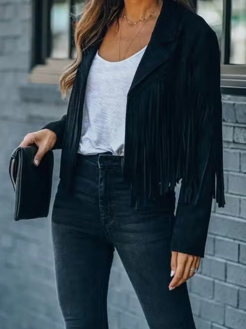 Get Fringed Boho Jacket - Image 3