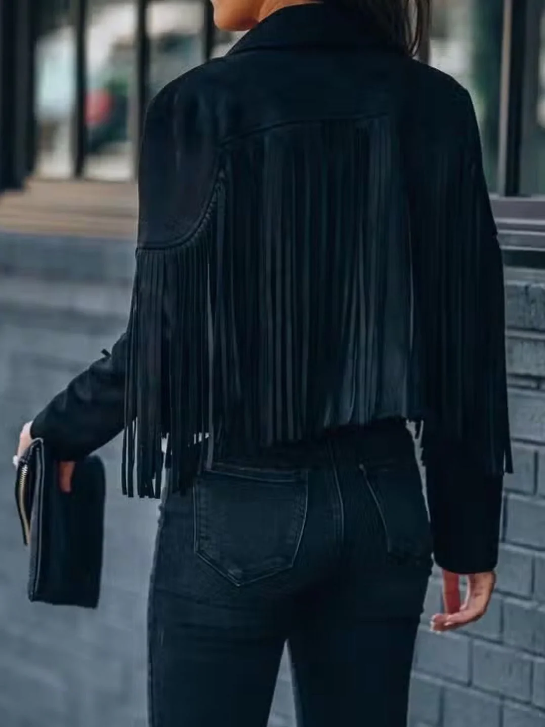 Get Fringed Boho Jacket - Image 4