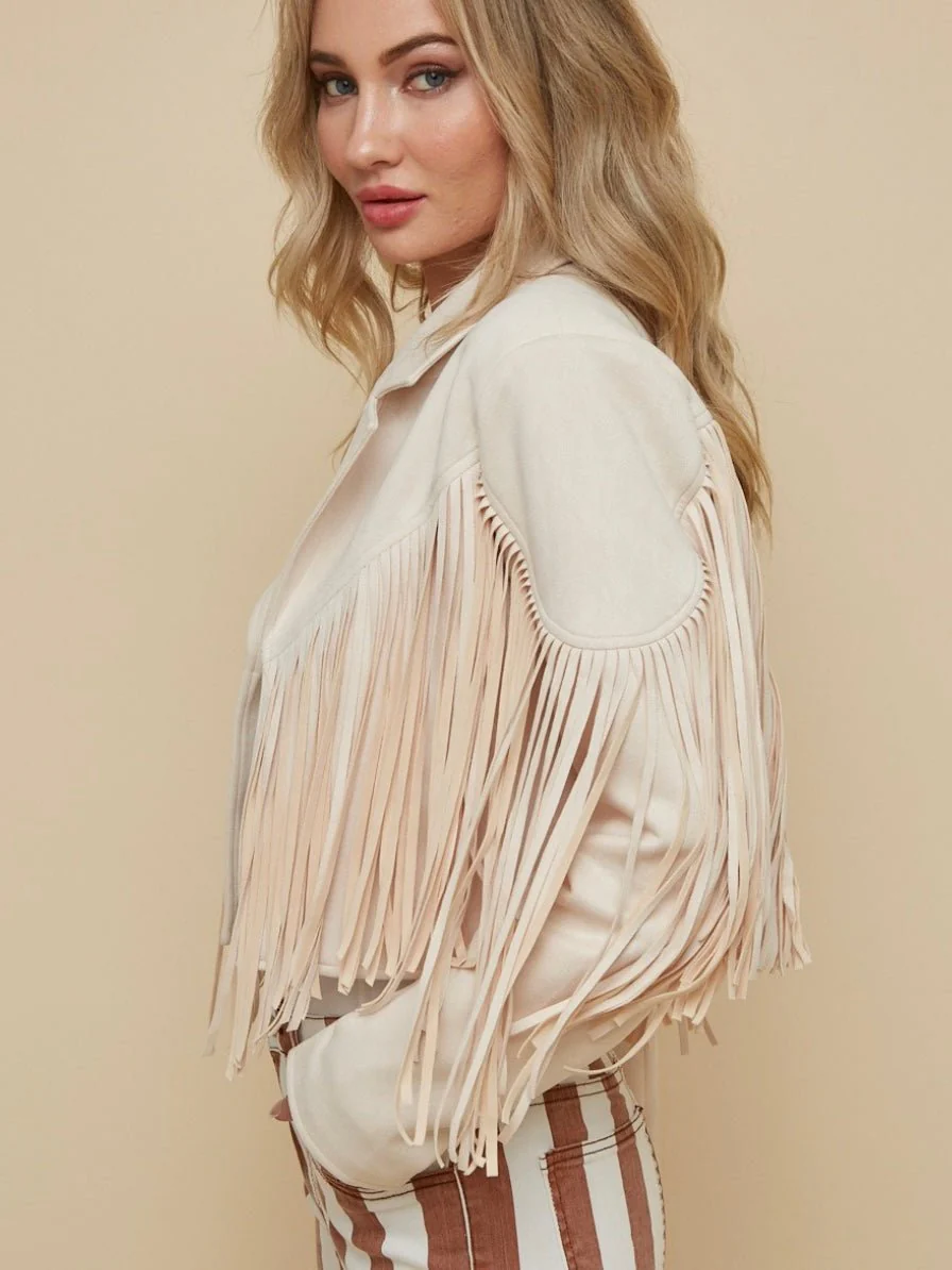 Get Fringed Boho Jacket - Image 5