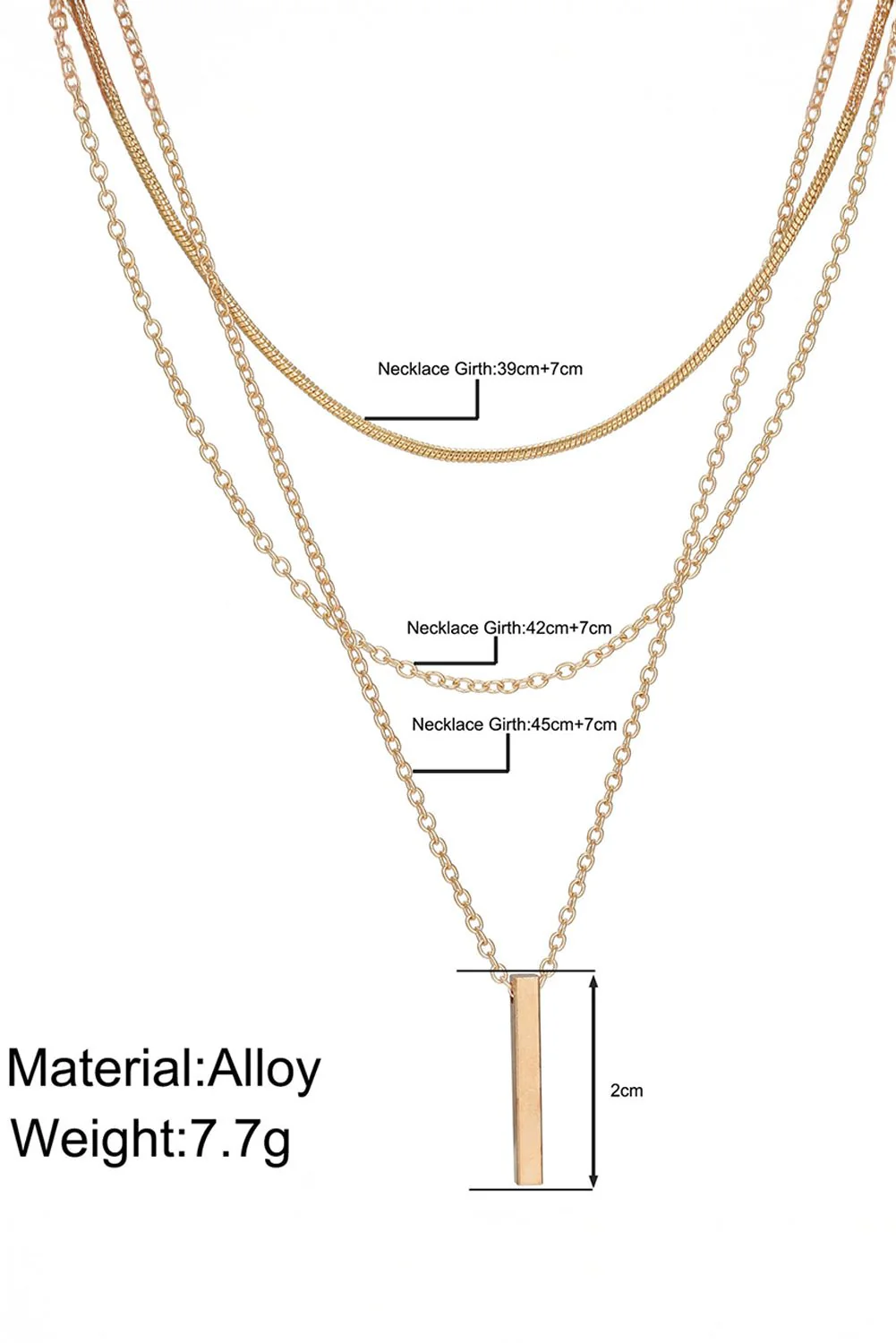Golden Minimalist Layered Necklace - Image 10