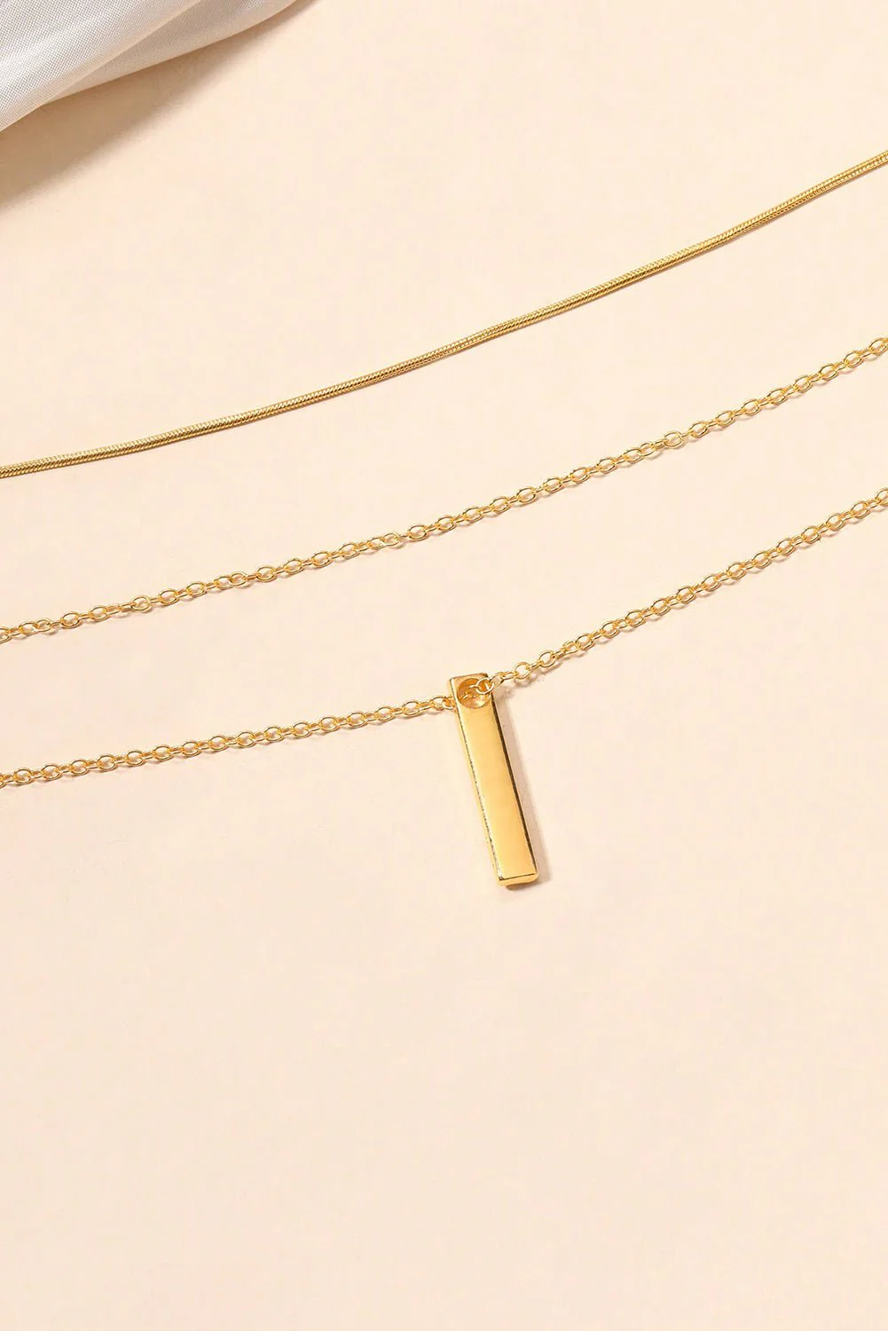 Golden Minimalist Layered Necklace - Image 9