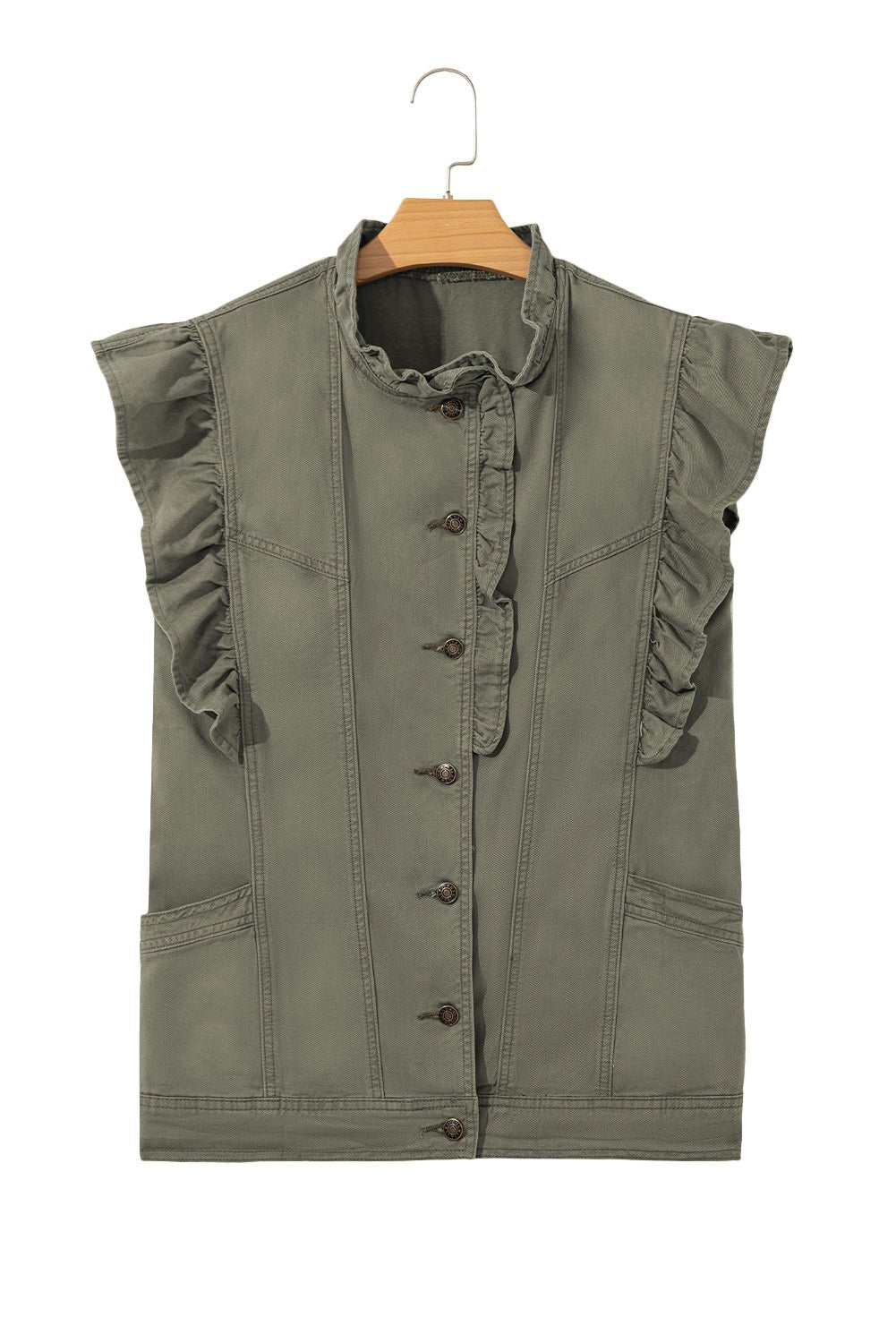 Safari Ruffle Utility Vest - Image 10