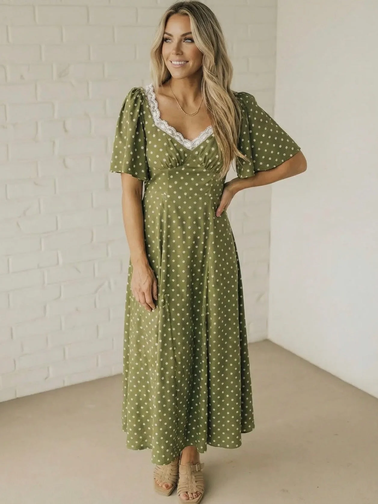 Olive + Grace Polka Dot Dress - Image 2