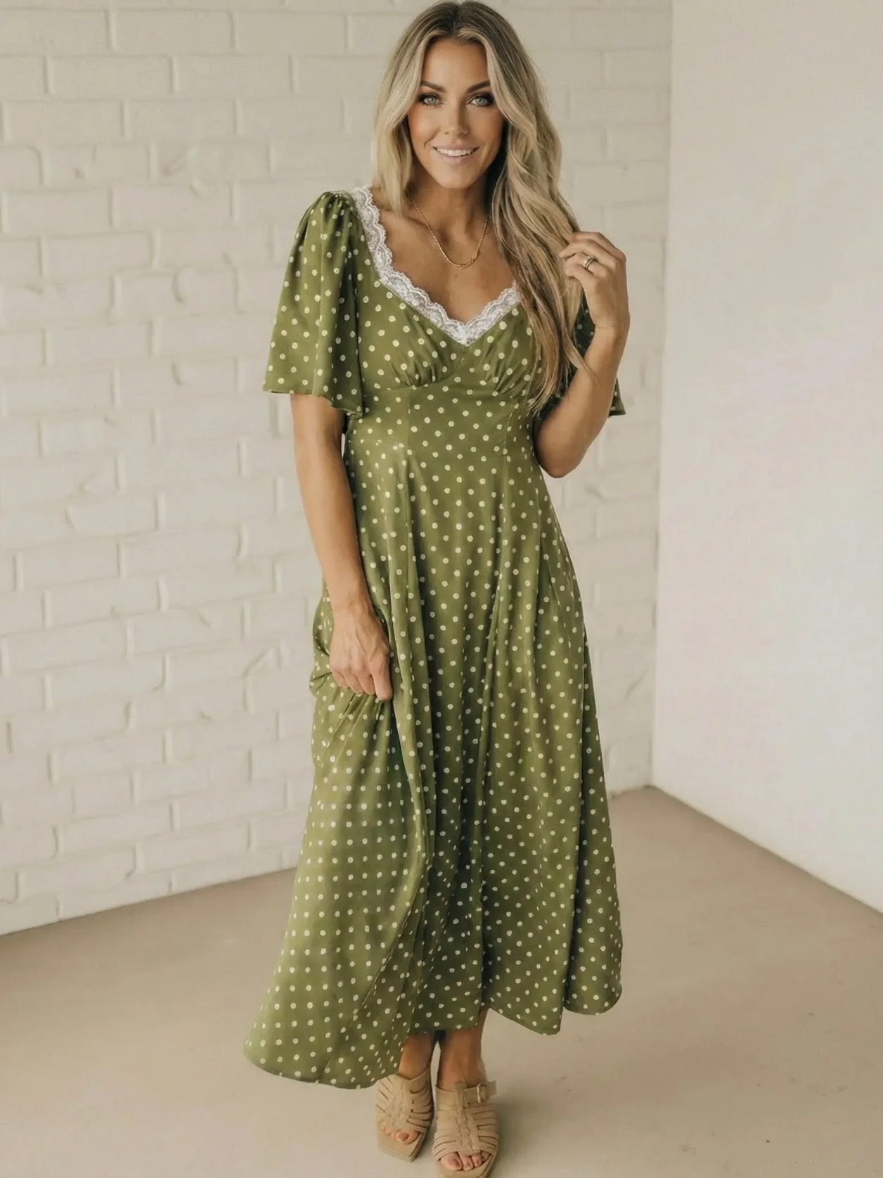 Olive + Grace Polka Dot Dress - Image 3