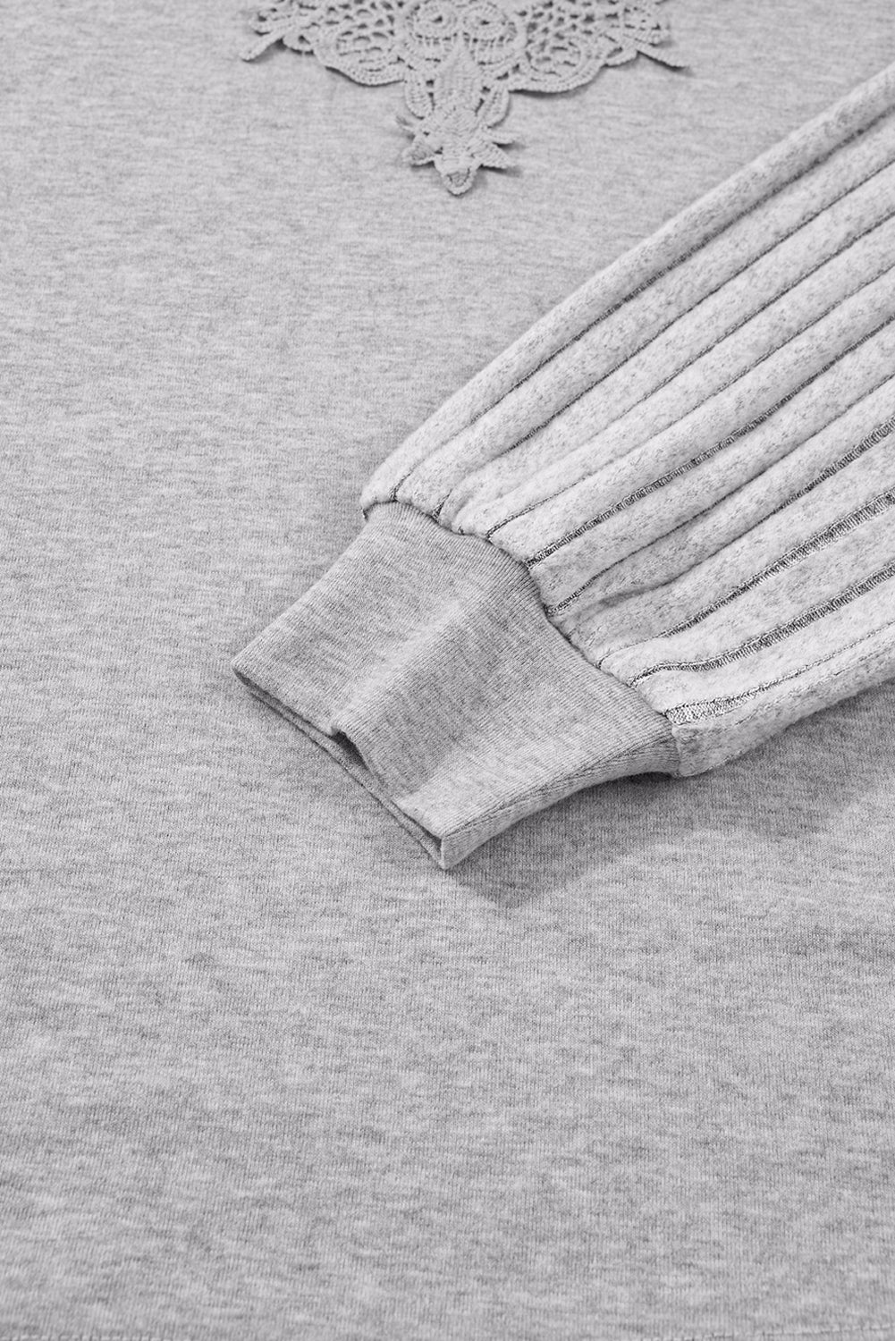 Grey + Lace Harmony Pullover - Image 9