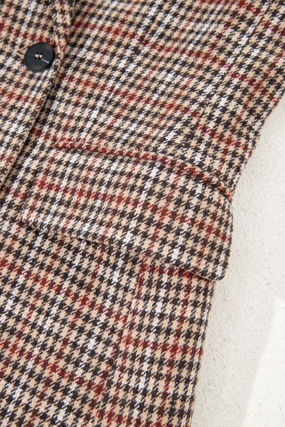 Heritage Brown Houndstooth Blazer - Image 10