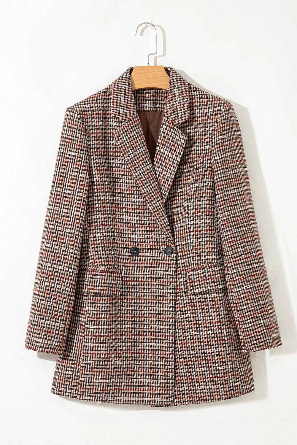 Heritage Brown Houndstooth Blazer - Image 18