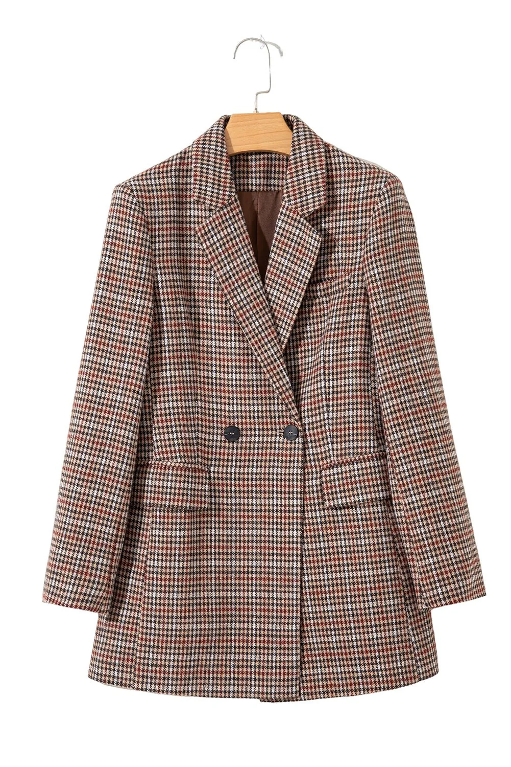 Heritage Brown Houndstooth Blazer - Image 5