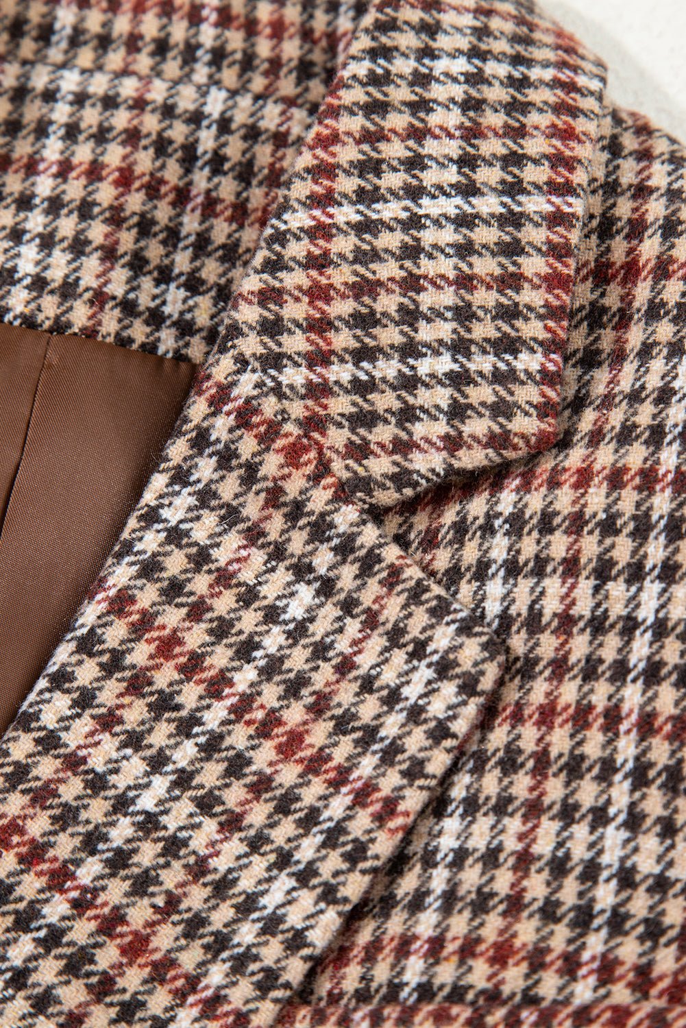 Heritage Brown Houndstooth Blazer - Image 7